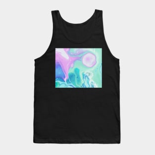 Green and Blue Marble Tank Top